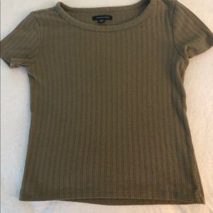 American Eagle green shirt x small